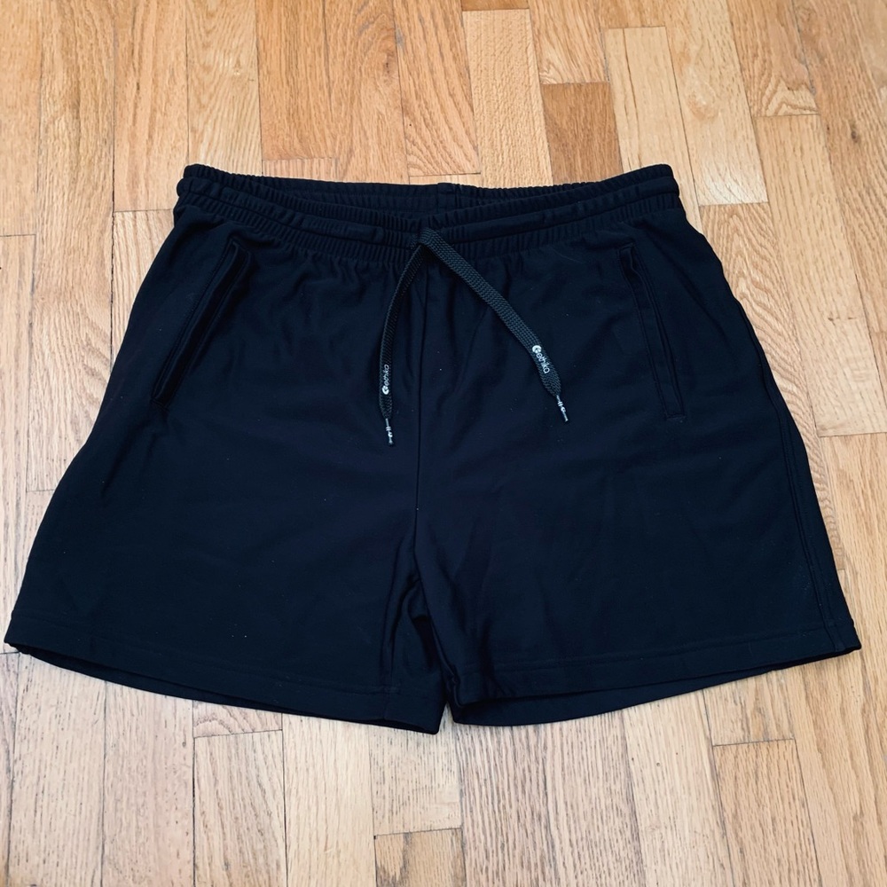 Ethika Women's Shorts M , Black Elastic Drawstring, Relaxed Fit, Excellent